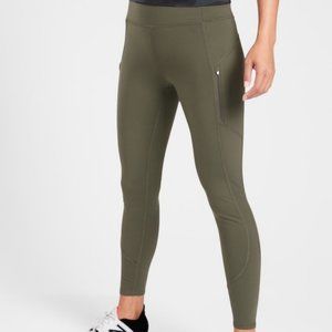 Athleta Rainier Tight | Olive Green Athletic Leggings | Size: SM | High Waist